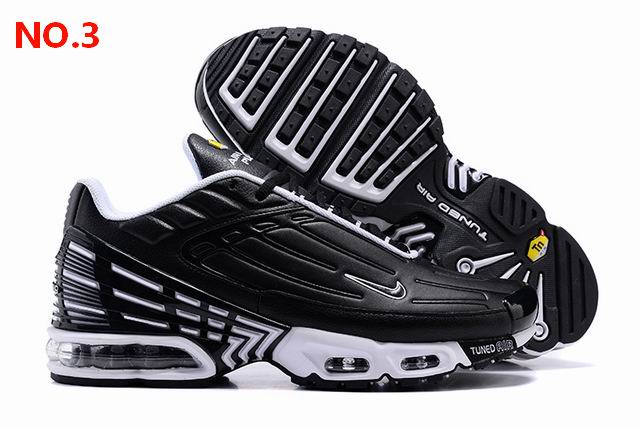 Nike Air Max Plus 3 Leather Mens Shoes Black;
